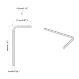 Hex Key 2118 pcs Silver 22 x 66 mm Steel 864864
