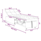 Sofa Bed Light Grey 194 x 50 x 82 cm Plywood 42008582