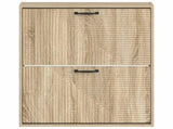 Wall-Mounted Shoe Cabinet HAARLEM 71 x 17 x 86 cm Sonoma Oak 896857