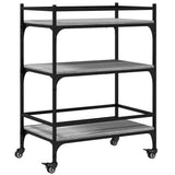 Kitchen Trolley Grey Sonoma 65x40x86.5 cm Engineered Wood 842399