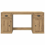 Desk with Cabinet Artisan Oak Engineered Wood 3402678