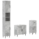 3 Piece Bathroom Cabinet Set HAARLEM Engineered Wood 3417858