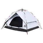 Camping Tent Dome 3-Person White Blackout Fabric Quick Release 4004180