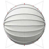 Pool Dome Folding Manual Grey and Orange 592 x 590 x 275 cm 42001133