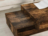 Coffee Table Smoked Oak 105 x 50 x 32.5 cm Engineered Wood 8000208