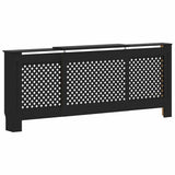 MDF Radiator Cover Black 205 cm 325556