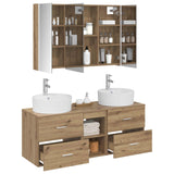 Bathroom Furniture Set 4 pcs Artisan Oak 3406910