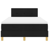 Box Spring Bed with Mattress Black 120 x 200 cm Fabric 3342431