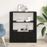 Sideboard Black oak 30 x 80 x 90 cm Engineered wood 881095