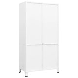 Industrial Wardrobe White 90x50x180 cm Metal 339614