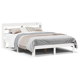 Bed Frame with Headboard without Mattress White 160x200 cm 3306793
