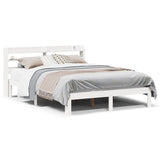 Bed Frame with Headboard without Mattress White 120x190 cm Small Double 3306777
