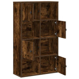 Bookcase Smoked Oak 60x24x101.5 cm Engineered Wood 860395