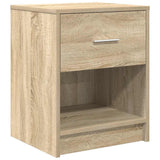 Bedside Cabinets 2 pcs with Drawer Sonoma Oak 40x34x50 cm 858772