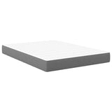Bed Mattress with Mattress Light Grey 160 x 200 cm Fabric 42008296