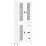 Highboard White 69.5x34x180 cm Engineered Wood 3198569