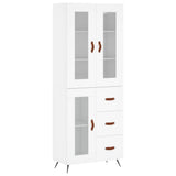 Highboard White 69.5x34x180 cm Engineered Wood 3198569
