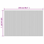 Room Divider Bamboo Natural 250x165 cm 241668