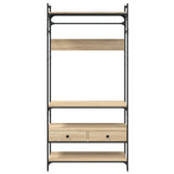 Wardrobe with Drawers Sonoma Oak 89x39x184.5 cm Engineered Wood 838954