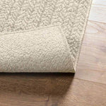 ZNTS Rug ZIZUR Cream 120x120 cm Jute Look Indoor and Outdoor 4010363