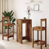Bar Table Old Wood 51x50x103.5 cm Engineered Wood 854425