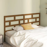 Bed Headboard Honey Brown 206x4x100 cm Solid Wood Pine 814217