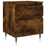 Bedside Cabinets 2 pcs Smoked Oak 40x35x50 cm Engineered Wood 830663