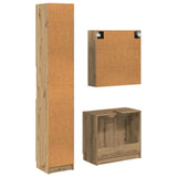Bathroom Cabinet Set 3 pcs Artisan Oak Engineered Wood 3415883