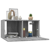 Wall TV Cabinets 4 pcs Grey Sonoma 60x30x30 cm Engineered Wood 3120204