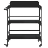 Kitchen Trolley Black 81.5x41x92.5 cm Engineered Wood 842341