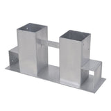Firewood Stacking Aids 8 pcs Steel Silver 278714