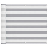 Balcony Screen Light Grey and White 100 x 1000 cm Oxford Fabric 42030947