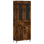 Highboard Smoked Oak 69.5x34x180 cm Engineered Wood 3198550