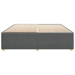 ZNTS Bed Frame without Mattress Dark Grey Super King Fabric 3285040