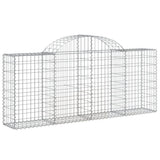 Arched Gabion Baskets 13 pcs 200x30x80/100 cm Galvanised Iron 3146100