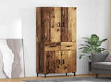 Highboard Old Wood 69.5 x 34 x 180 cm Engineered Wood 3415832