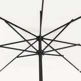 Garden Parasol Sand 295 x 295 x 245 cm Polyester and Steel 42003652