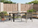 Garden Dining Set Grey, Black 3213620