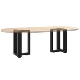 Coffee Table Legs T-Shaped 2 pcs Black 28x25x cm Steel 4013020