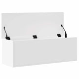 Storage Box White 102x35x35 cm Engineered Wood 840688