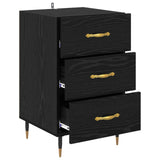 Bedside Cabinet Black Oak 40 x 40 x 66 cm Engineered Wood 882100