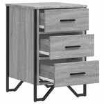 ZNTS Bedside Cabinet Grey Sonoma 40x41x60 cm Engineered Wood 848527