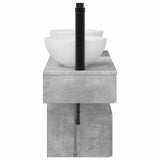 Bathroom Furniture Set 3 pcs Concrete Grey Engineered Wood 3405590