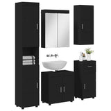 Bathroom Furniture Set TULUM 5 pcs Black 60 x 34 x 63 cm 3398055