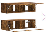 TV Cabinet Set Wall-mounted 6 pcs Smoked Oak Engineered Wood 3409065
