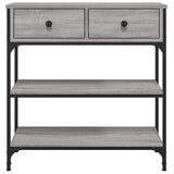 Console Table Grey Sonoma 72.5x25x75 cm Engineered Wood 834188