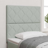 Headboard Height Adjustable Light grey 100 cm Velvet 3337906