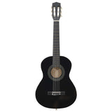 8 Piece Classical Guitar Beginner Set Black 1/2 34" 70127