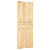 Sliding Door with Hardware Set 90x210 cm Solid Wood Pine 3203252
