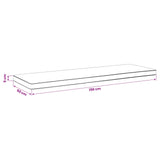 2-Piece Bench Cushions VUGHT 2 pcs 100% Polyester Grey 952001